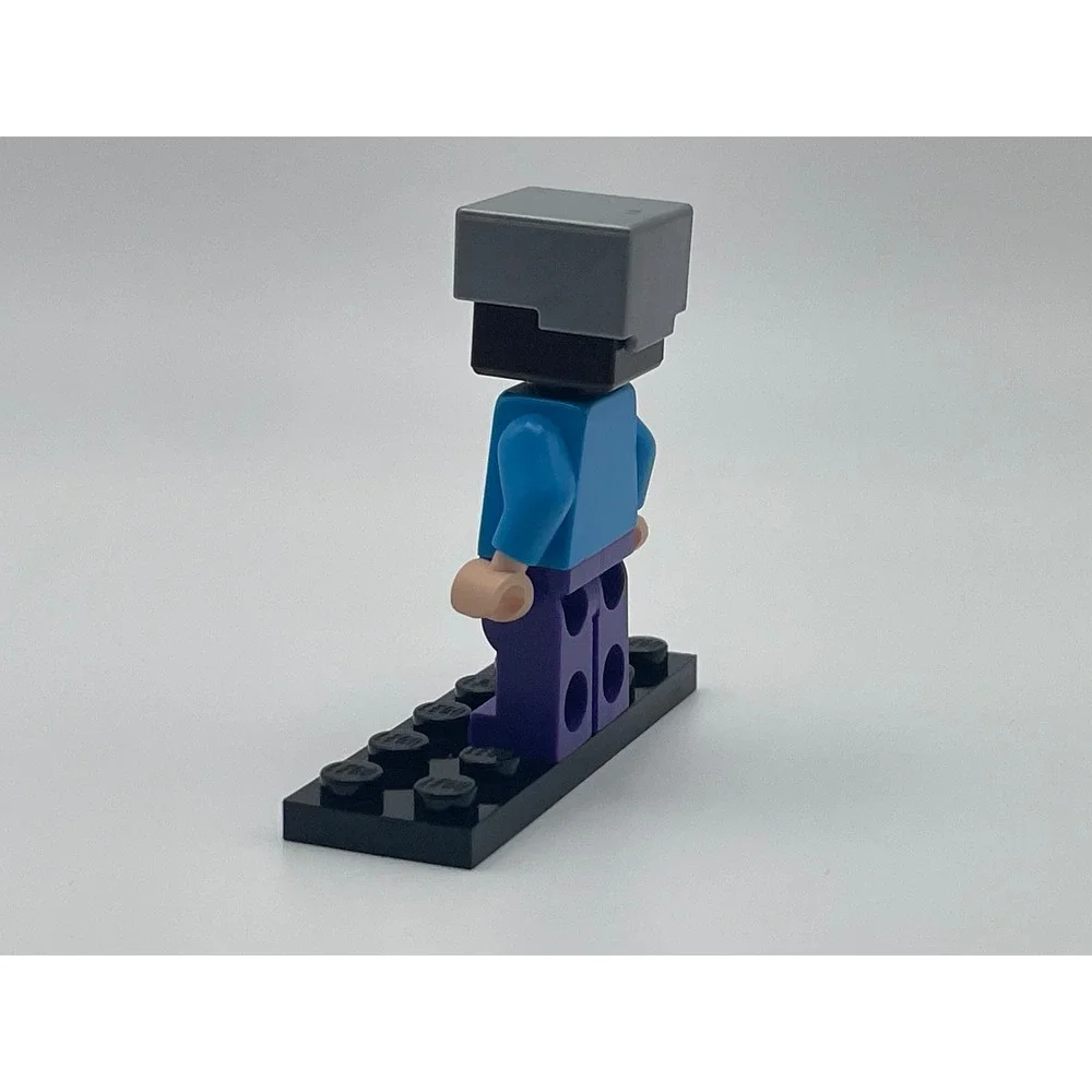 LEGO Minecraft Steve Minifigure with Silver Helmet 21113 21114